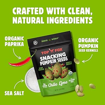 Amazon.com : Top Fox Snacks Pumpkin Seeds to Eat (Chile Lime